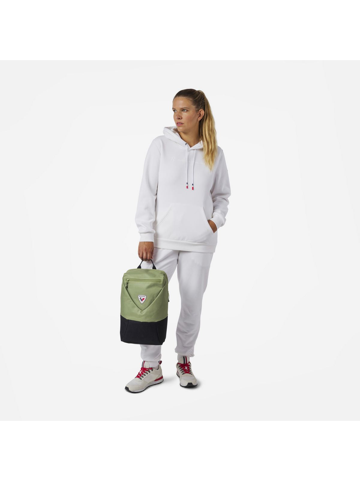 Bluza Rossignol W LOGO SWEAT HOOD FL biały - Adventure Sports