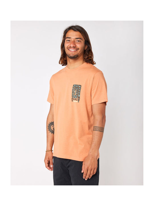 Koszulka RIP CURL Desti Animals Tee pomarańczowy - Adventure Sports
