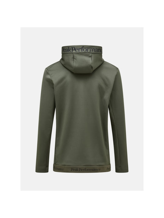 Bluza Peak Performance M Rider Tech Zip Hood zielony - Adventure Sports
