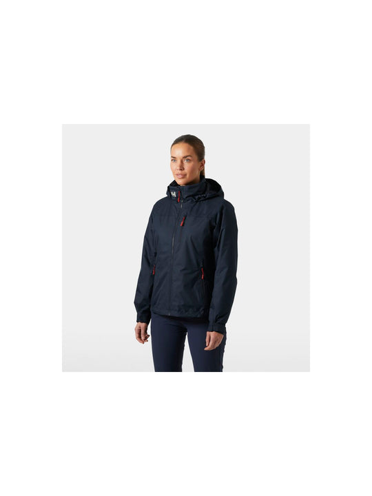 Kurtka damska HELLY HANSEN W Crew Hooded Pile Jacket kolor granatowy
