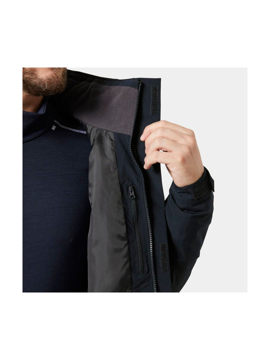 Kurtka narciarska męska HELLY HANSEN CREWSER INSULATED JACKET granatowa
