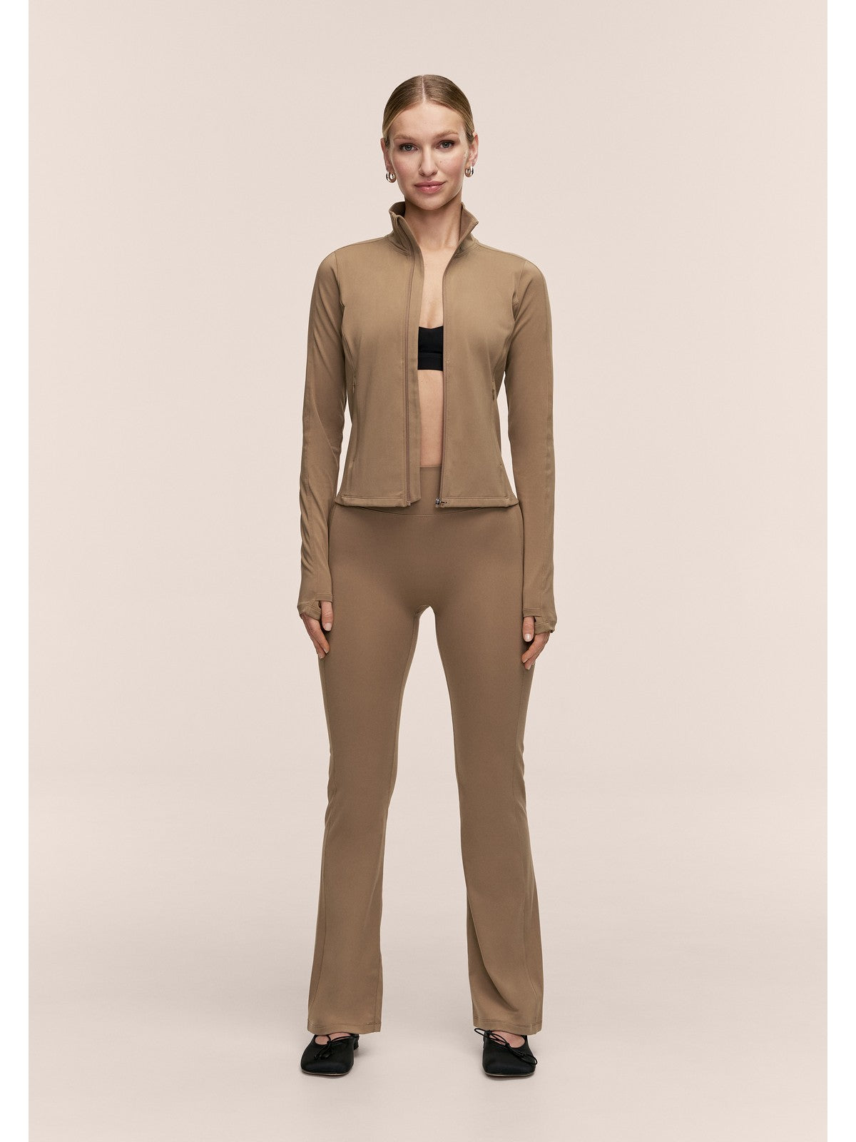 Kurtka damska CASALL Soft Touch Zip Jacket kolor zielony
