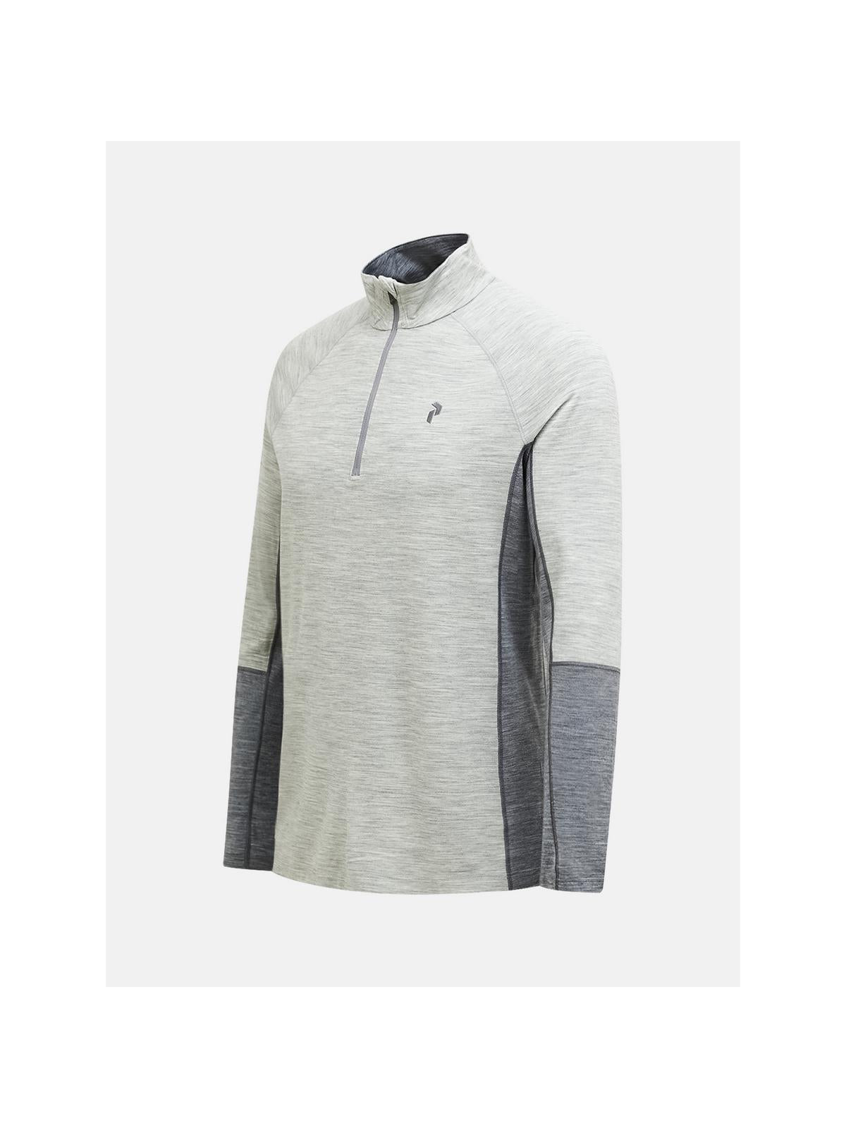 Koszulka termiczna męska PEAK PERFORMANCE Magic Half Zip Wool-blend Baselayer Men szara