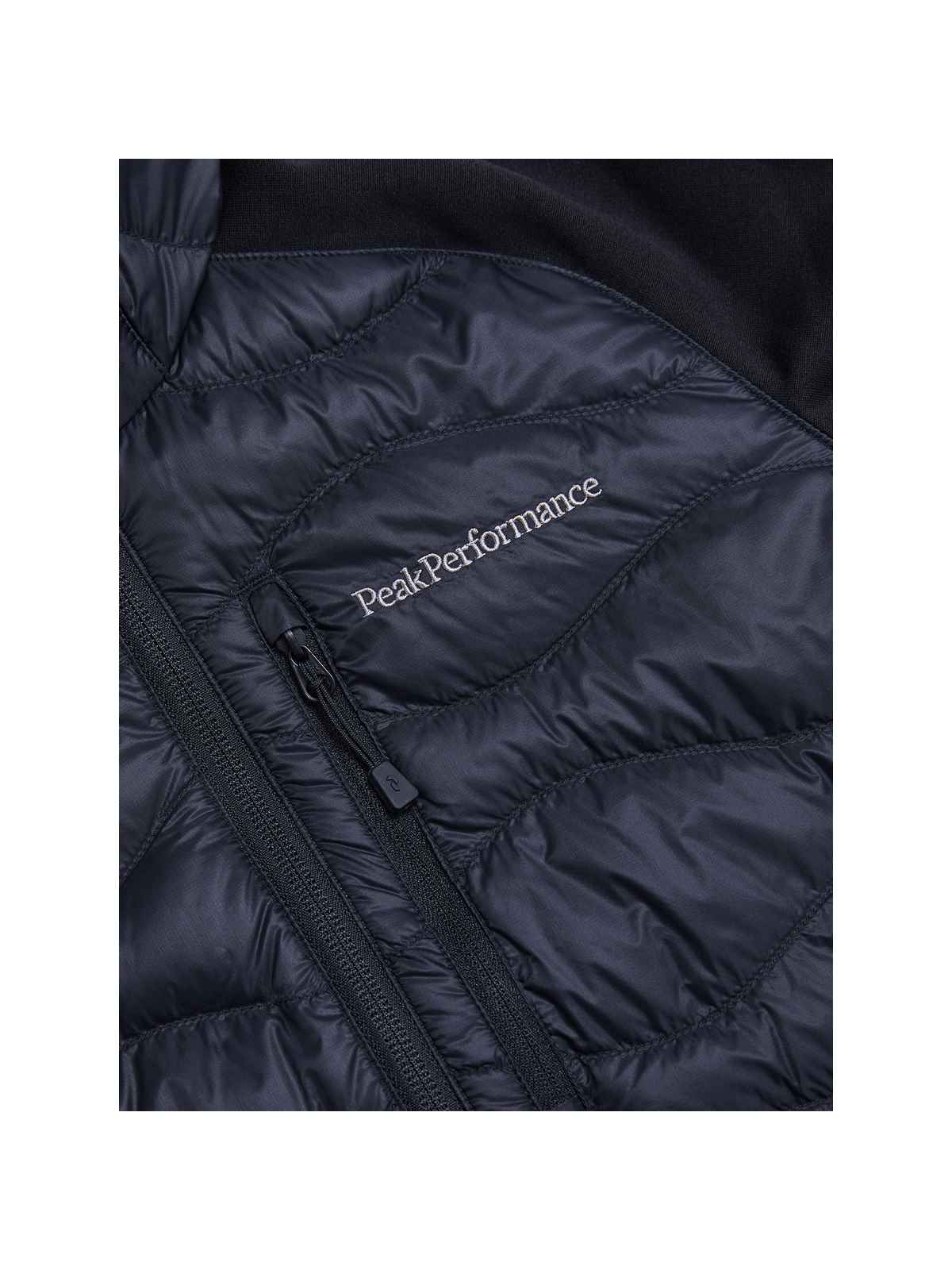 Kurtka puchowa damska Peak Performance W Helium Down Hybrid Hood czarna - narciarska - Adventure Sports