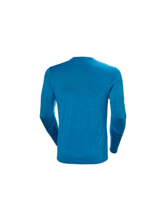Koszulka męska HELLY HANSEN Lifa Merino Midweight Crew  kolor niebieski

