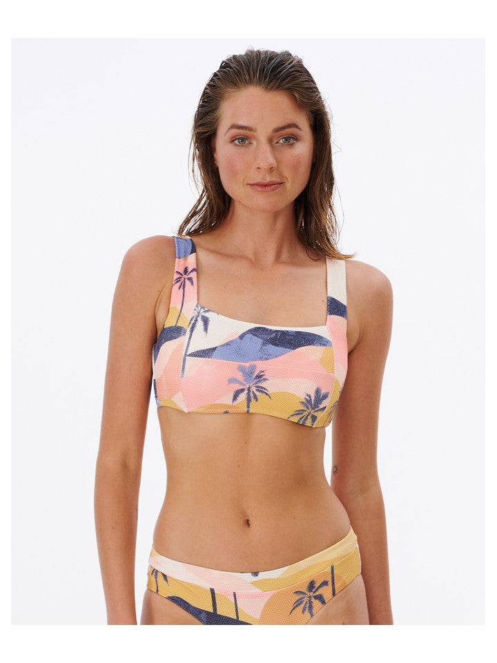Biustonosz kąpielowy RIP CURL Melting Waves D-Dd Top brzoskwiniowy