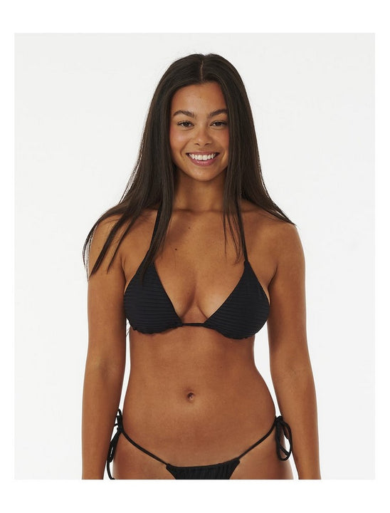 Stanik kąpielowy RIP CURL Premium Surf D-Dd Sliding Tri czarny
