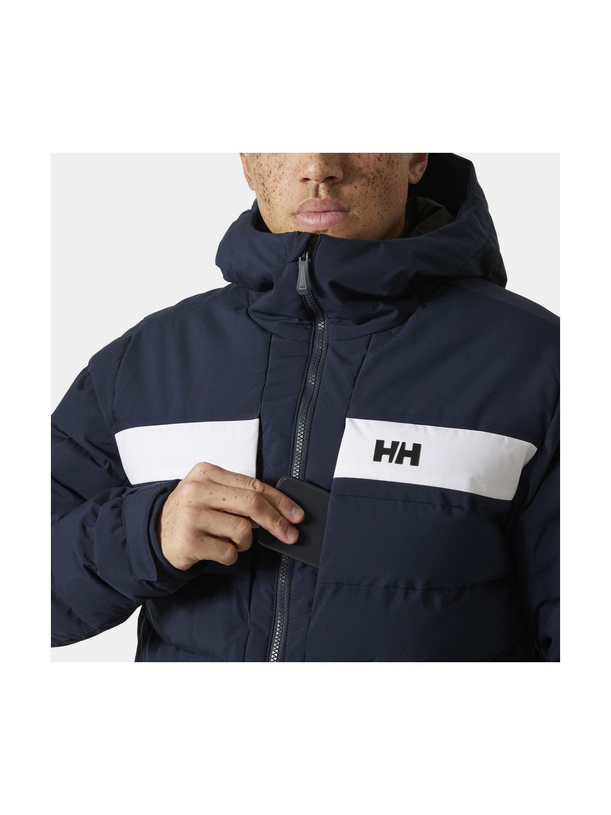 Kurtka narciarska męska HELLY HANSEN BOSSANOVA PUFFY JACKET granatowa