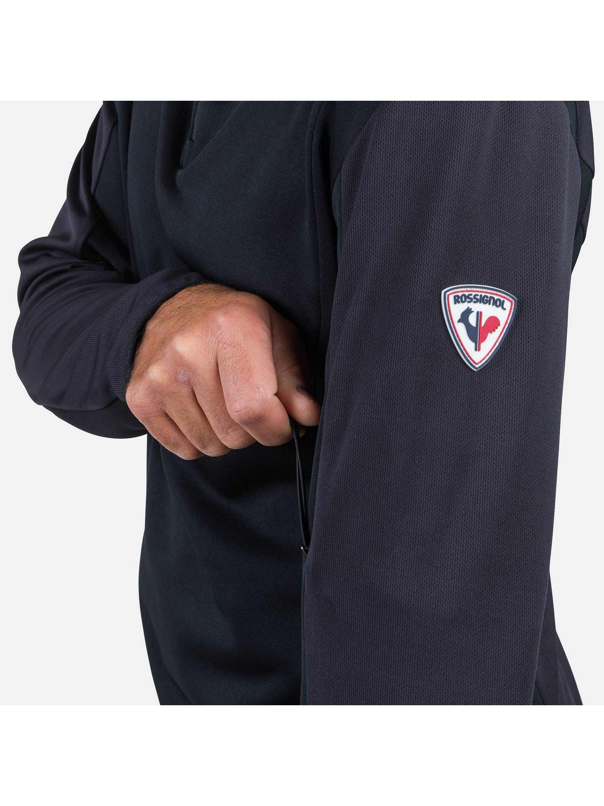 Męska buza sportowa Rossignol Diretta Fleece Hz czarna - Bluza - Adventure Sports