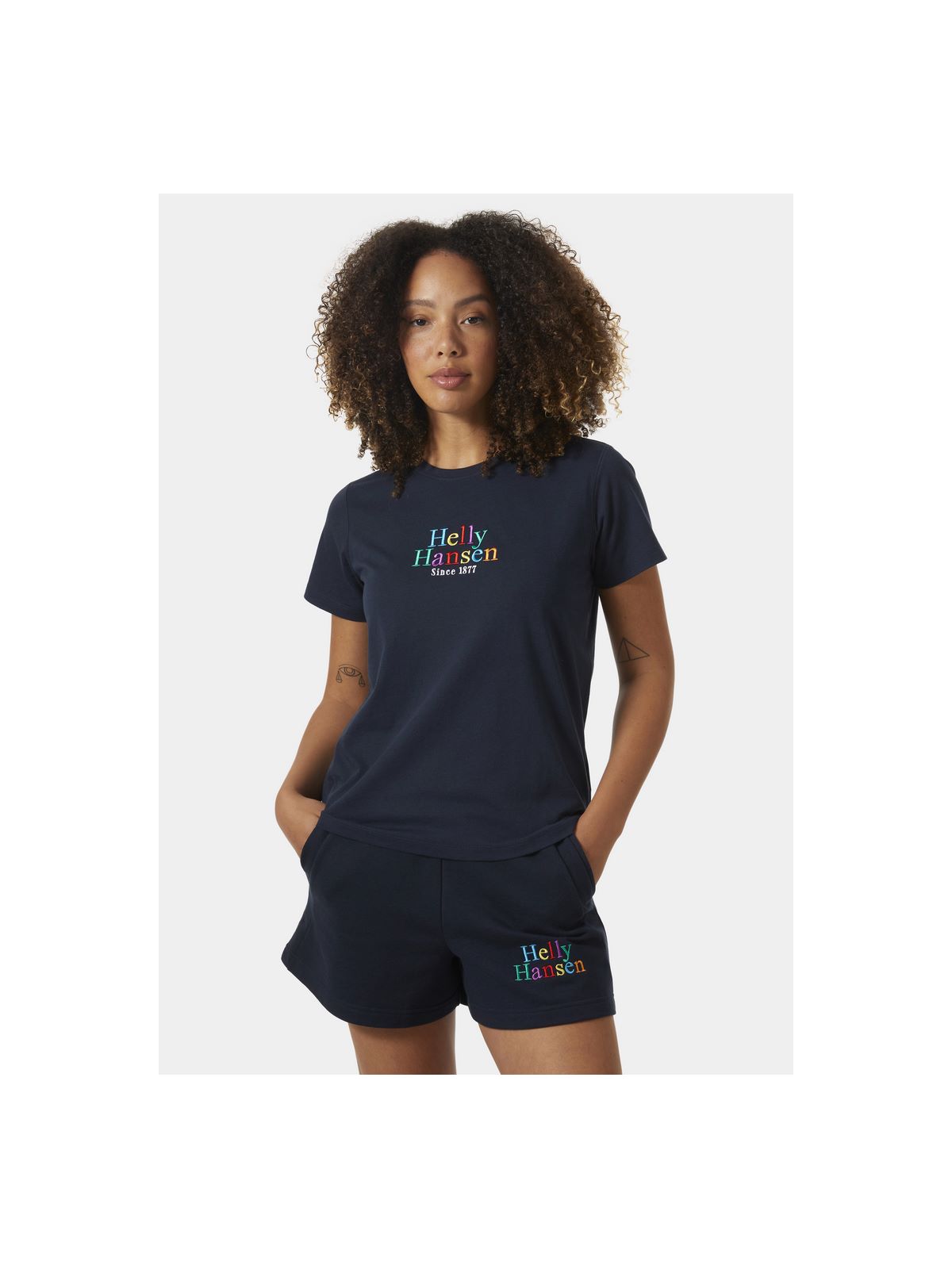 Koszulka HELLY HANSEN W Core Graphic T-Shirt granatowy - Adventure Sports