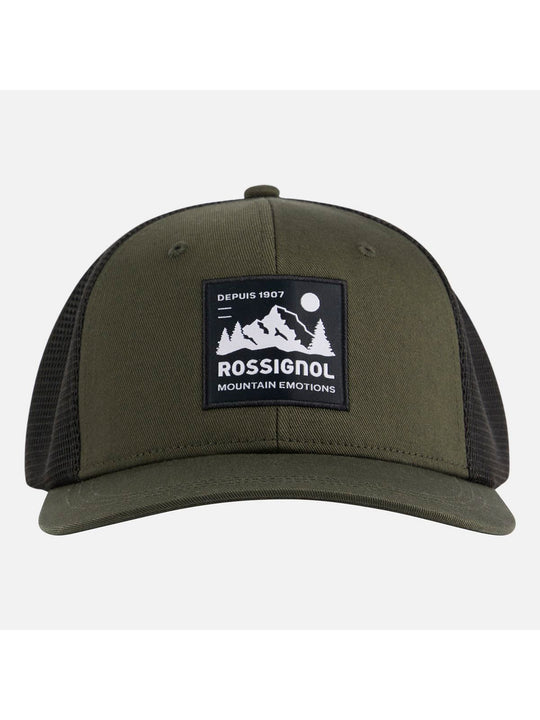 Czapka z daszkiem ROSSIGNOL Mid Crown Trucker Cap zielona
