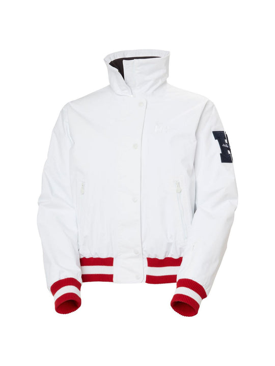 Kurtka narciarska damska Helly Hansen W Apres Varsity Jacket biała - Adventure Sports
