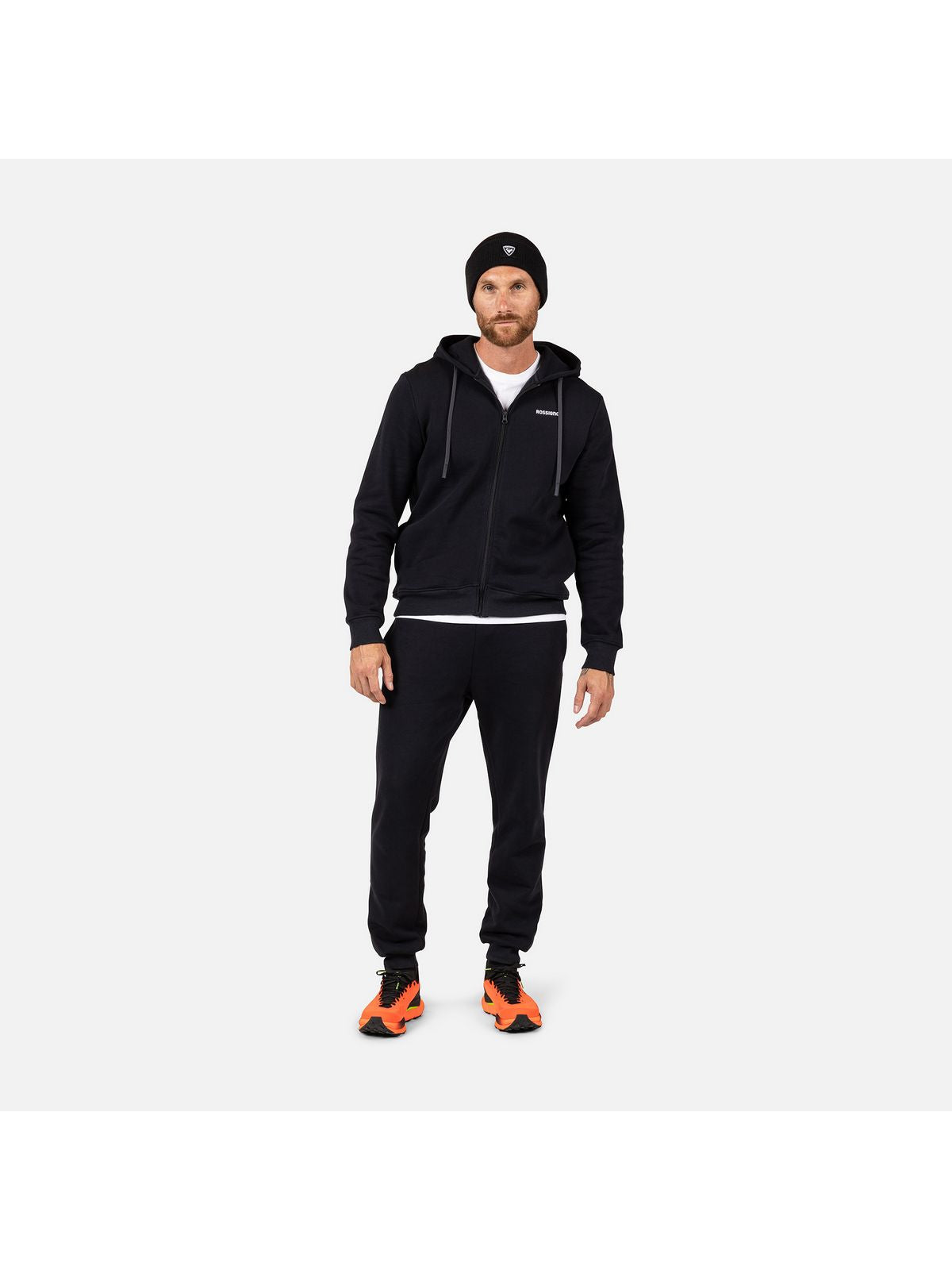 Bluza męska męska ROSSIGNOL PRESSET FZH SWEATSHIRT czarna