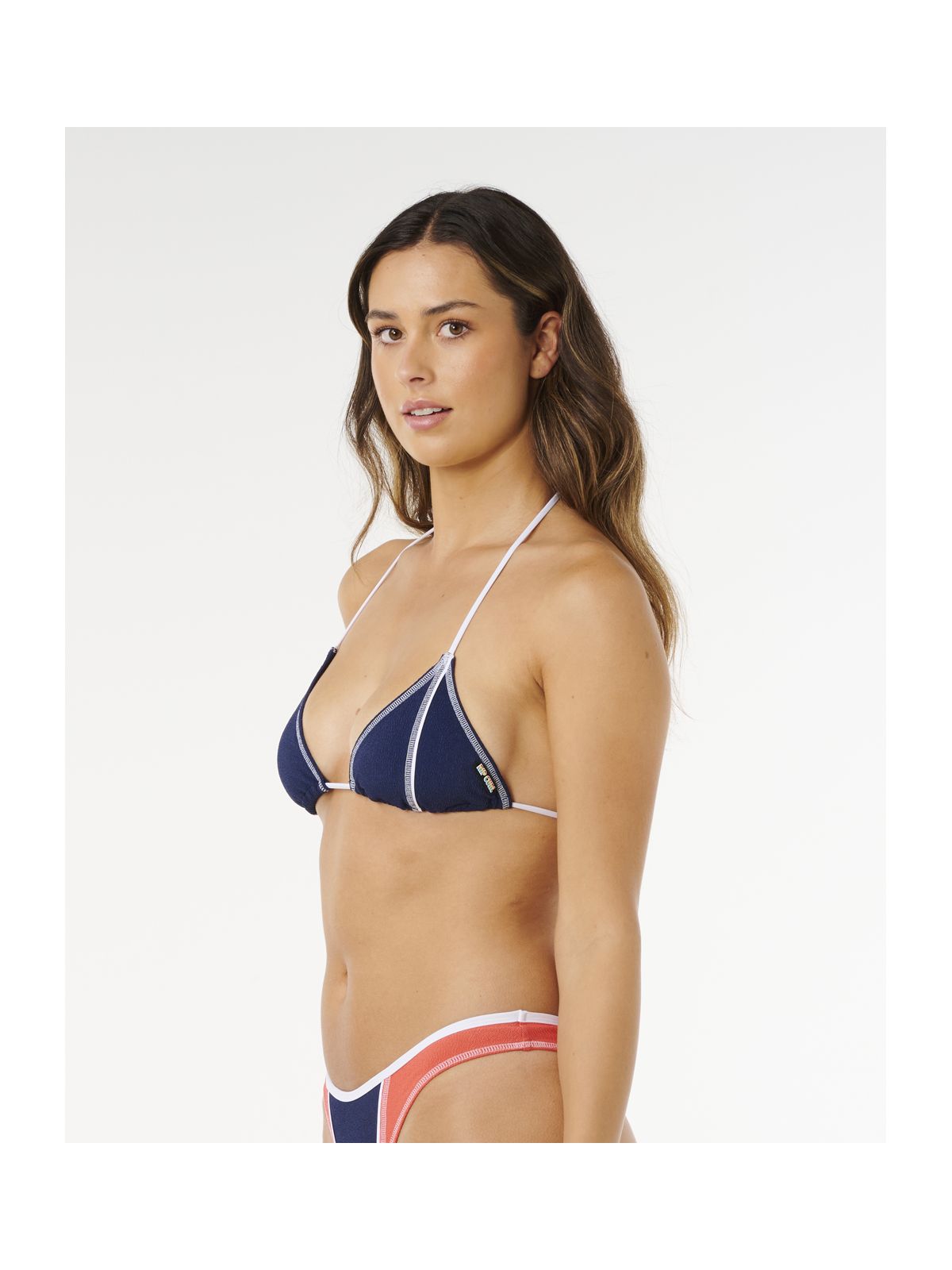 Góra bikini RIP CURL Surf Tide Sliding Tri granatowa