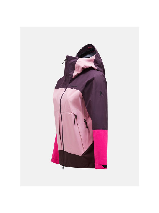 Kurtka z membraną damska Peak Performance W Vislight Gore fioletowa - narciarska - Adventure Sports
