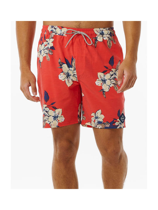Boardshorty surfingowe męskie RIP CURL Aloha Hotel Volley czerwony - Adventure Sports
