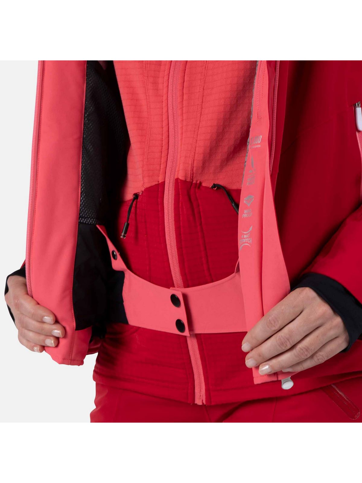 Kurtka narciarska damska ROSSIGNOL W Blackside Jkt czerwony