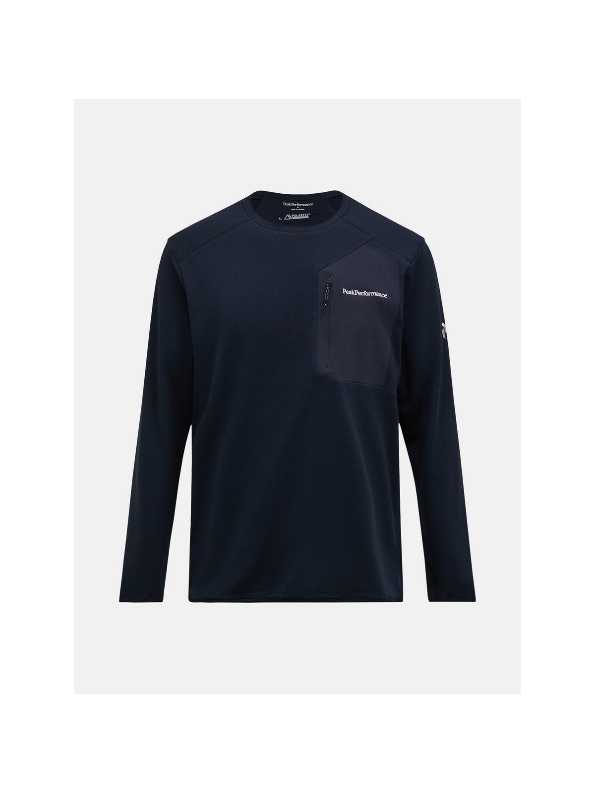 adventuresports bluza-peak-performance-m-freelight-polartec-grid-crew-czarny-g80161010-050 front