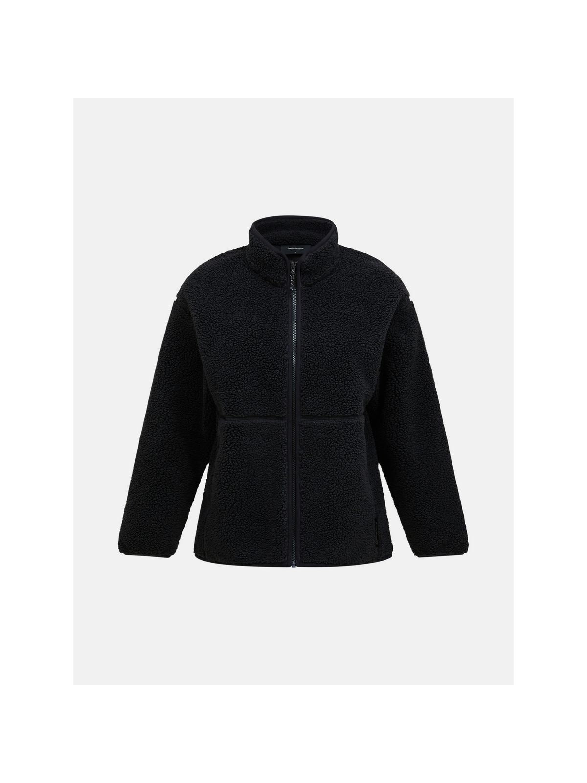 Bluza damska PEAK PERFORMANCE Solid Heavy Pile Jacket czarna