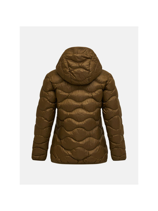Kurtka PEAK PERFORMANCE Helium Down Hood Jacket Women brązowy
