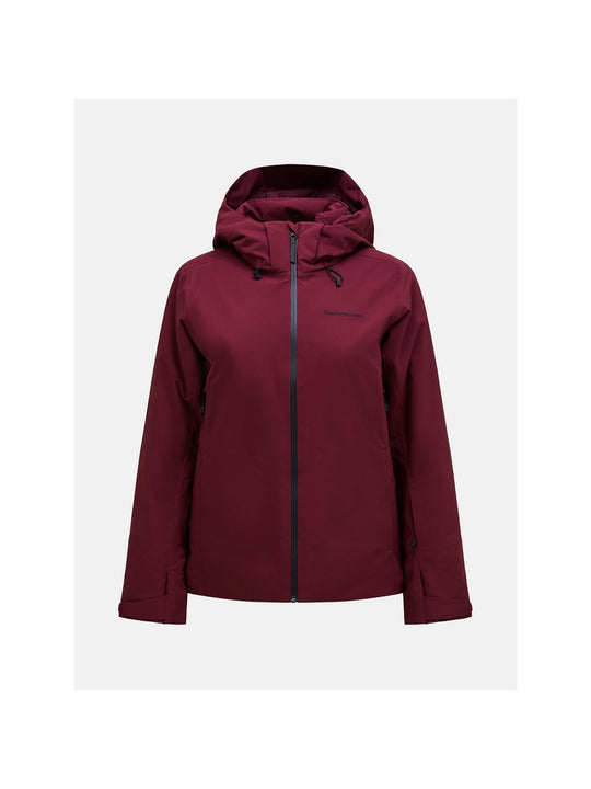 Kurtka narciarska damska PEAK PERFORMANCE Anima HIPE 2L Insulated Shell Jacket bordowa
