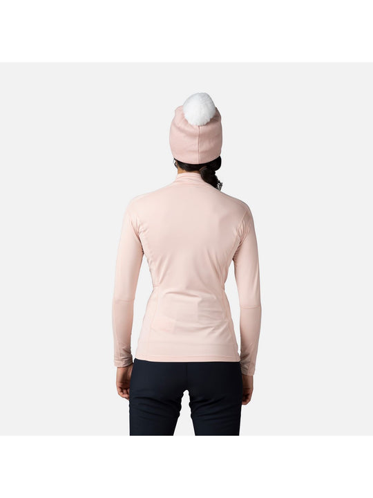 Bluza damska ROSSIGNOL W Classique 1/2 Zip różowy
