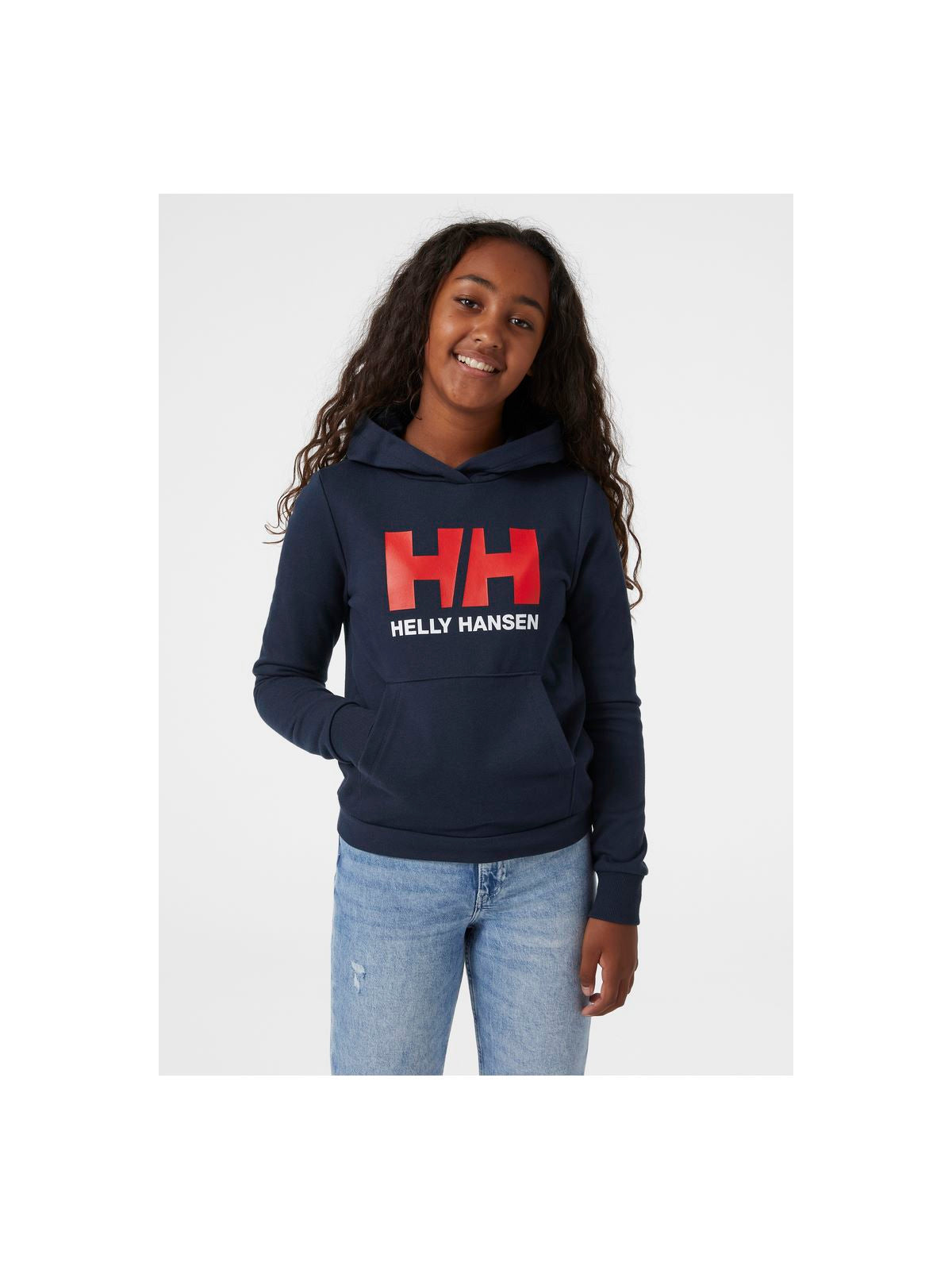 Bluza Helly Hansen Jr Hh Logo Hoodie 2.0 granatowy - Adventure Sports