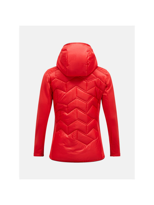 Kurtka PEAK PERFORMANCE Elevate Liner Hybrid Hood Jacket czerwony - Adventure Sports
