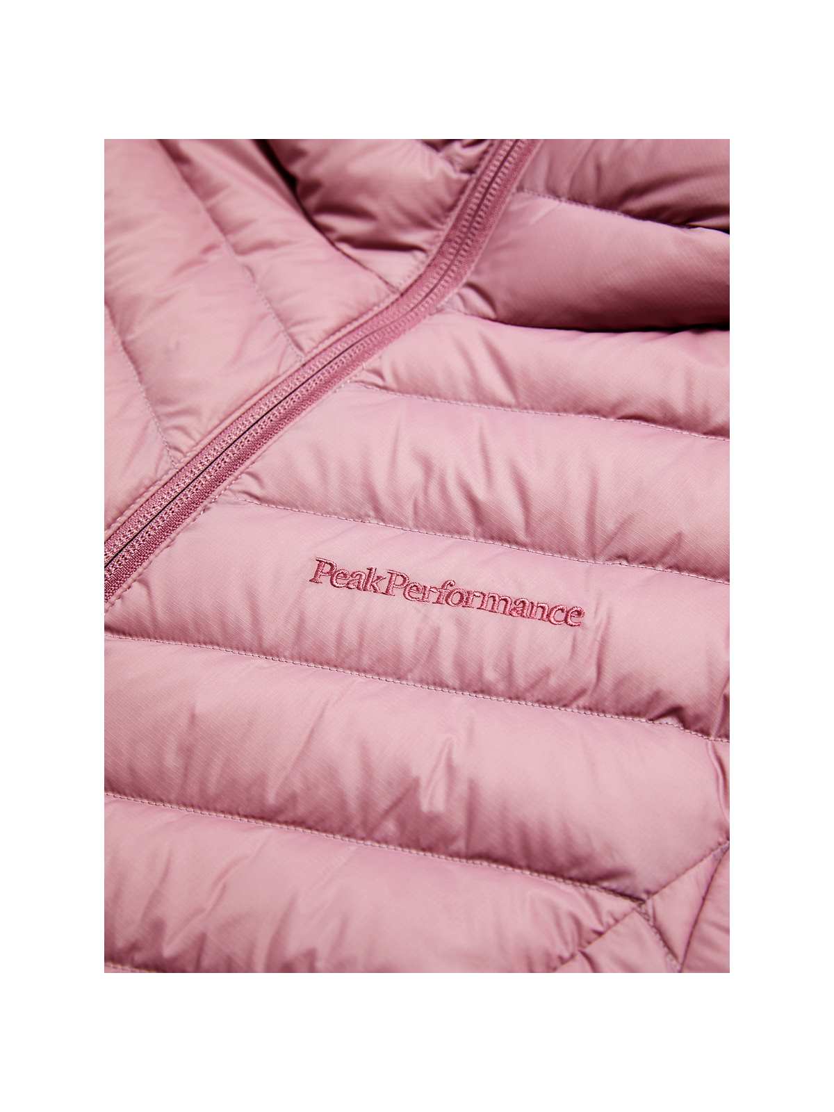 Kurtka z puchem Peak Performance W Frost Down Hood Jacket brązowy - narciarska - Adventure Sports