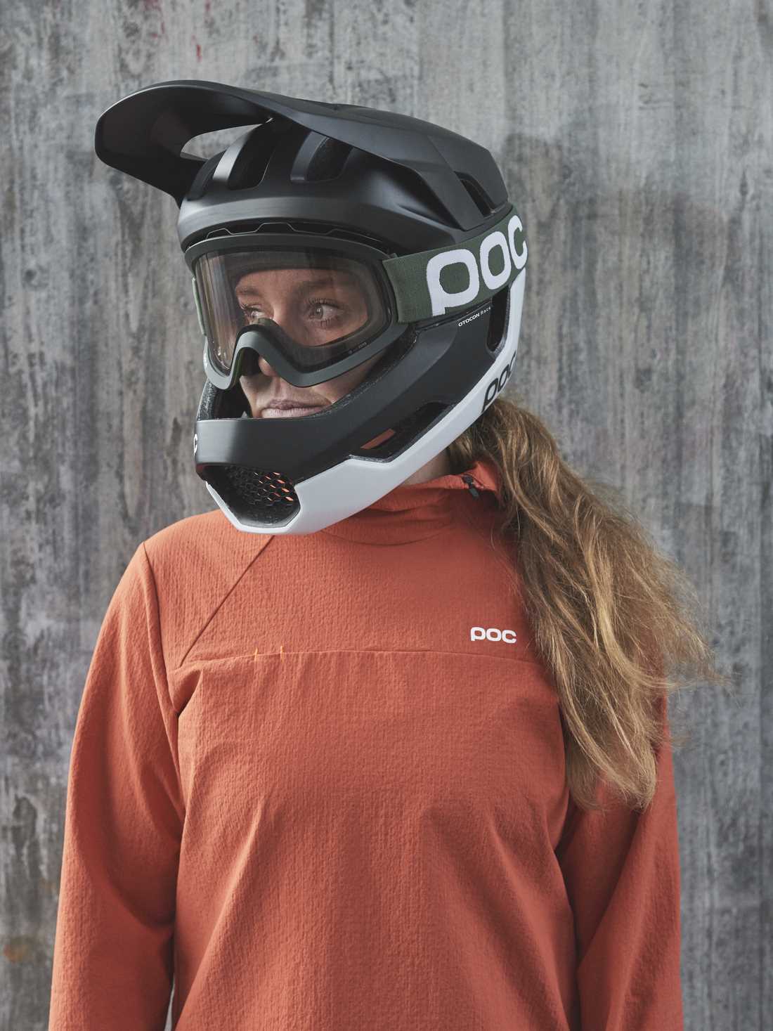 Kask rowerowy POC Otocon Race Mips czarno biały