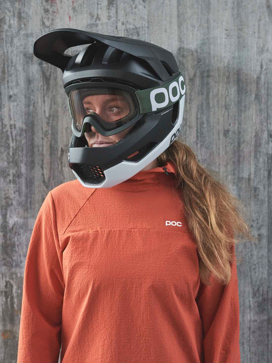 Kask rowerowy POC Otocon Race Mips czarno biały
