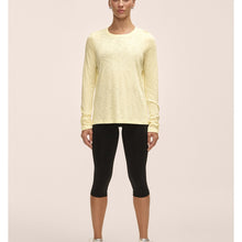 Koszulka damska treningowa Casall Soft Texture Long Sleeve żółty - Adventure Sports
