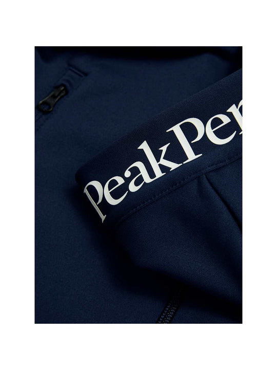 Bluza z kapturem damska PEAK PERFORMANCE W Rider Essentials Zip Hood granatowa
