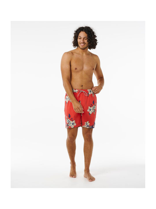 Boardshorty surfingowe męskie RIP CURL Aloha Hotel Volley czerwony - Adventure Sports
