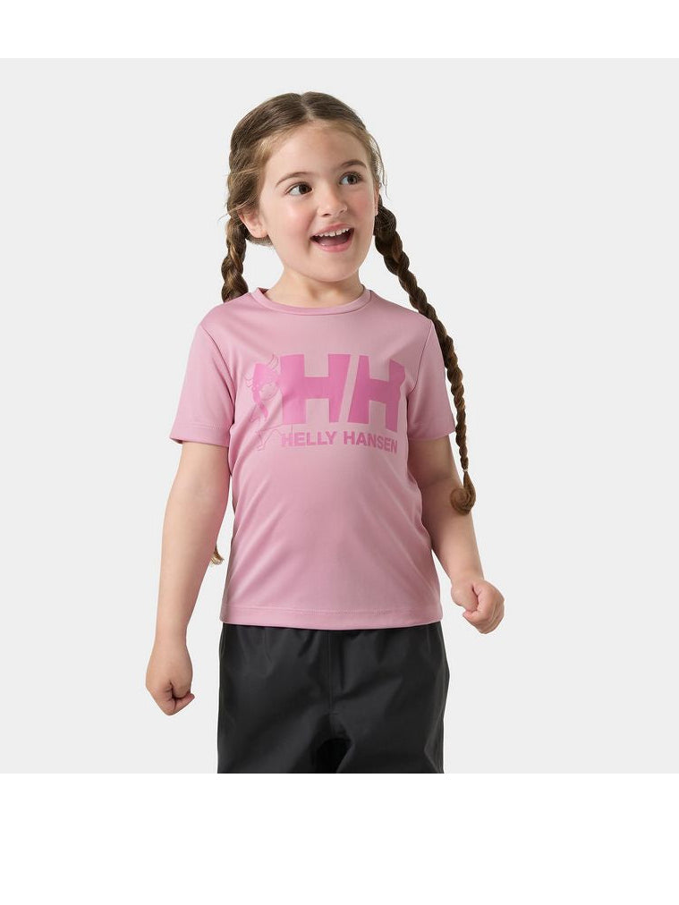 Koszulka dziecięca HELLY HANSEN K Hh Tech Graphic T-Shirt różowa