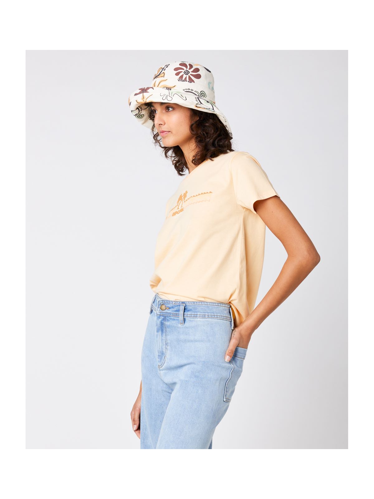 Koszulka RIP CURL Jeffrey.s Tee pomarańczowy - S - Adventure Sports