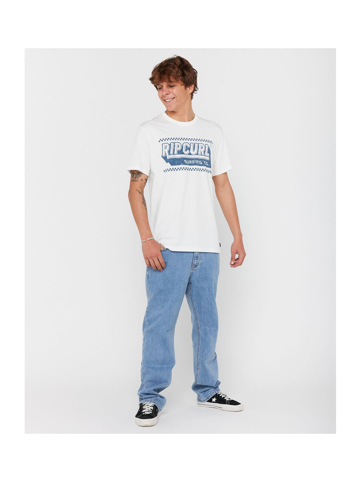 Koszulka RIP CURL SPORTLINE INVADER TEE beżowa