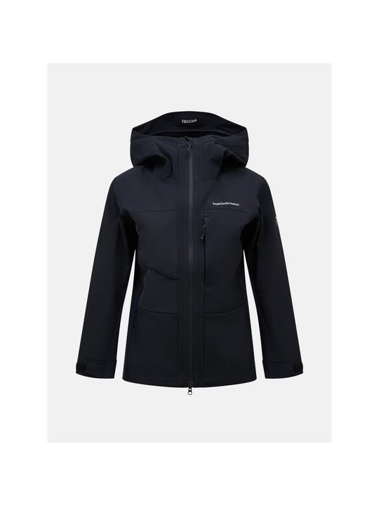 Kurtka Peak Performance W Ascent Softshell Jacket czarna - narciarska - Adventure Sports
