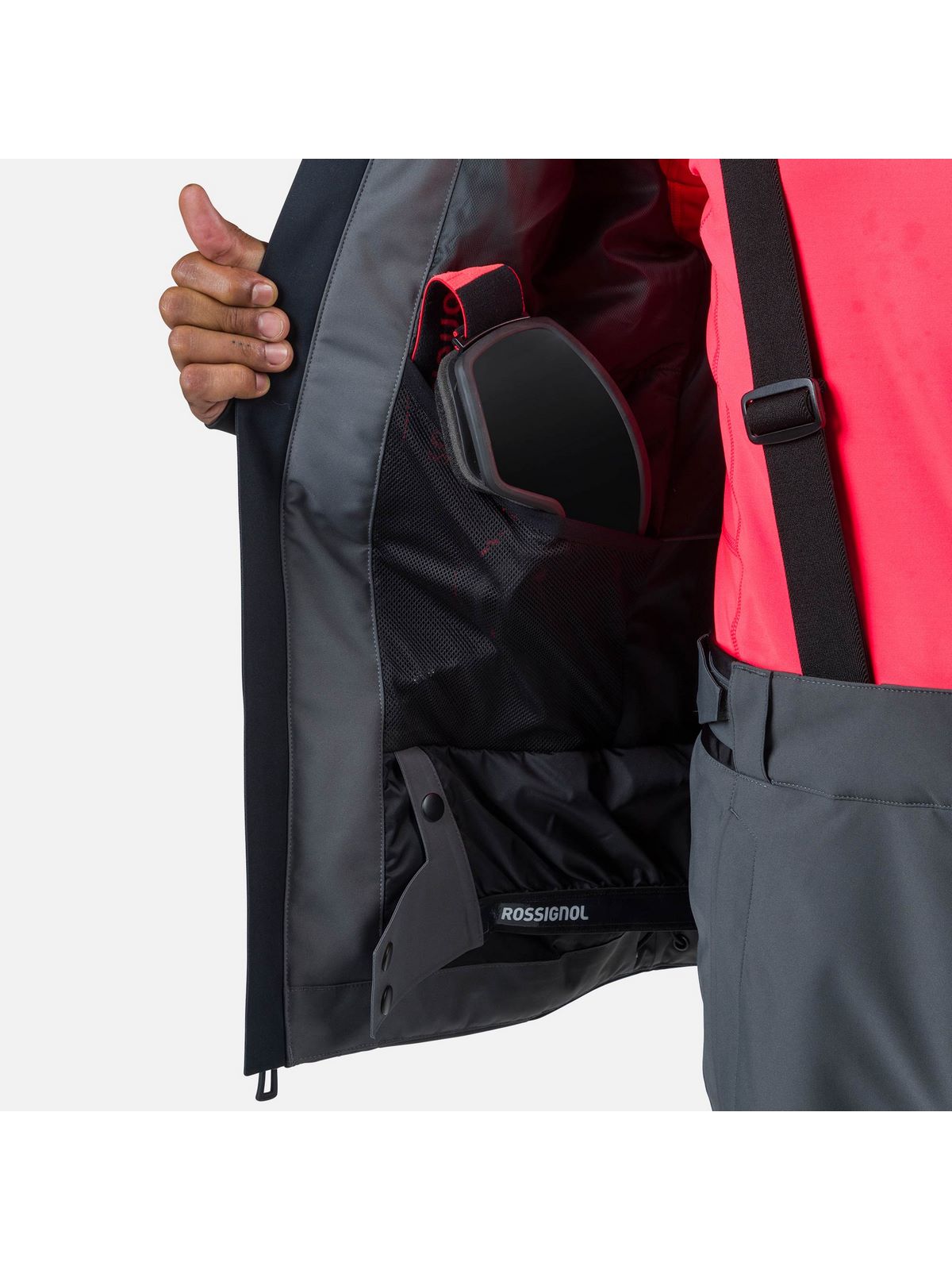 Kurtka narciarska męska Rossignol Hero Velika Jkt szary - Adventure Sports