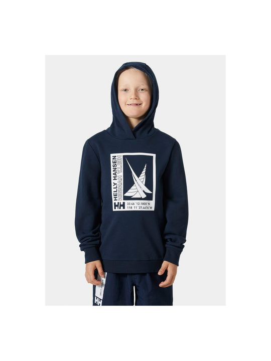 Bluza dresowa dziecięca HELLY HANSEN Jr Port Hoodie granatowy - Adventure Sports
