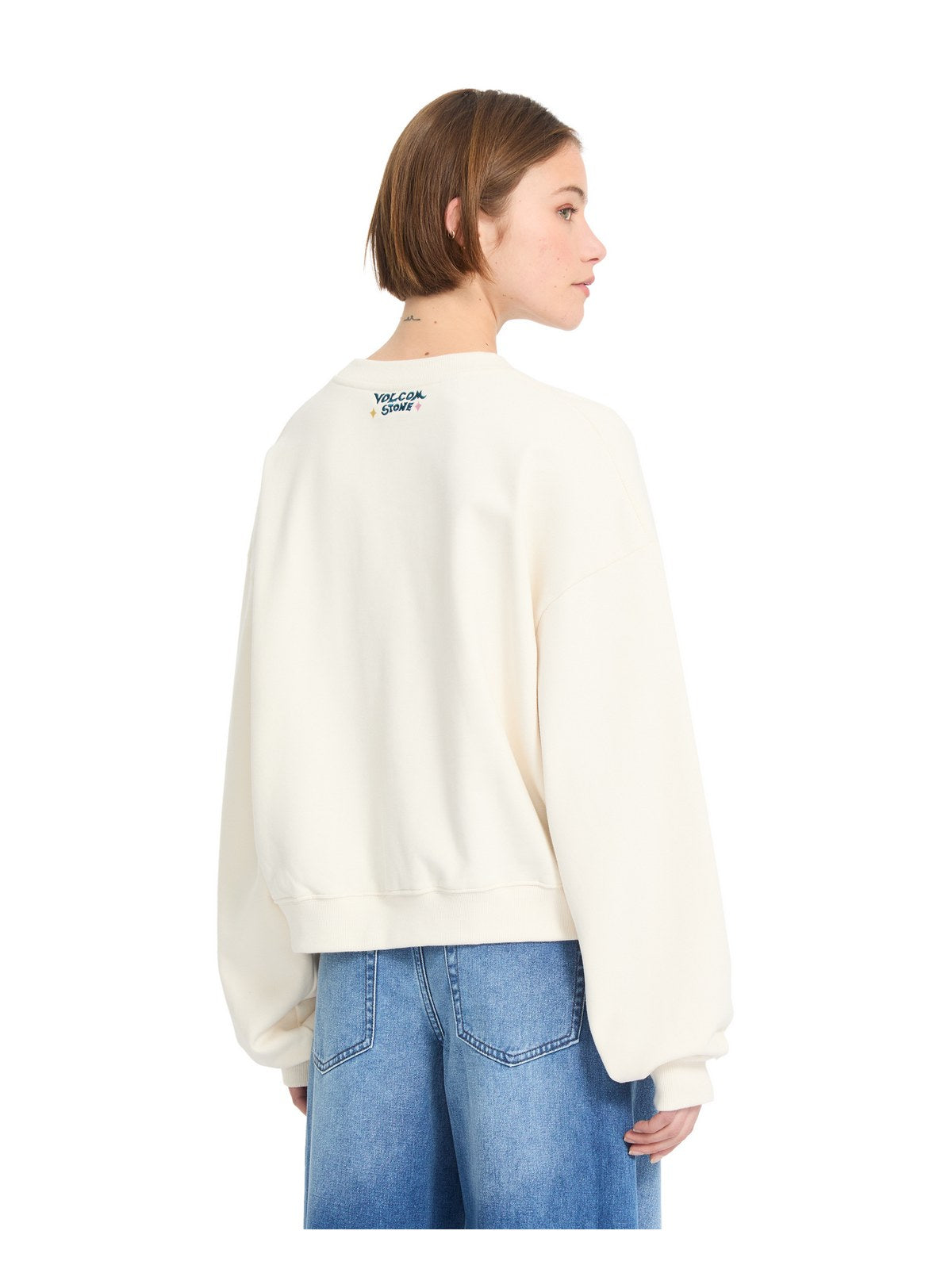 Bluza damska z kapturem VOLCOM Fa Bruno Lucas Crew biały