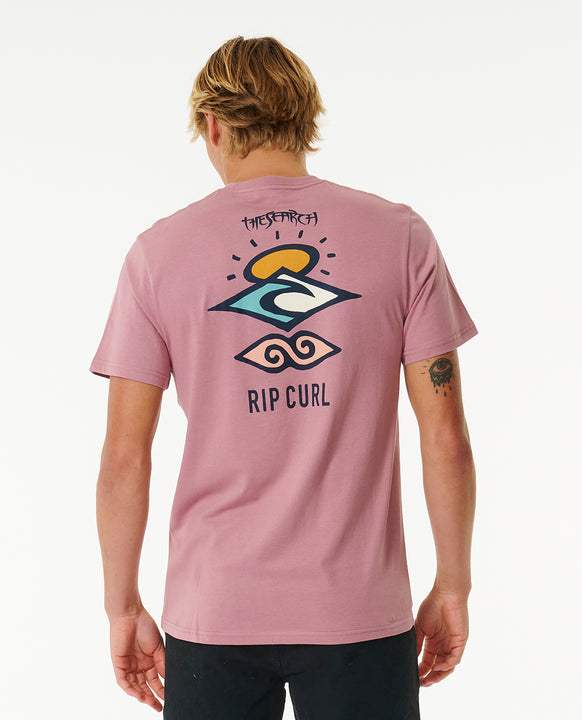 T-Shirt RIP CURL Search Icon Tee różowy - Koszulka - Adventure Sports
