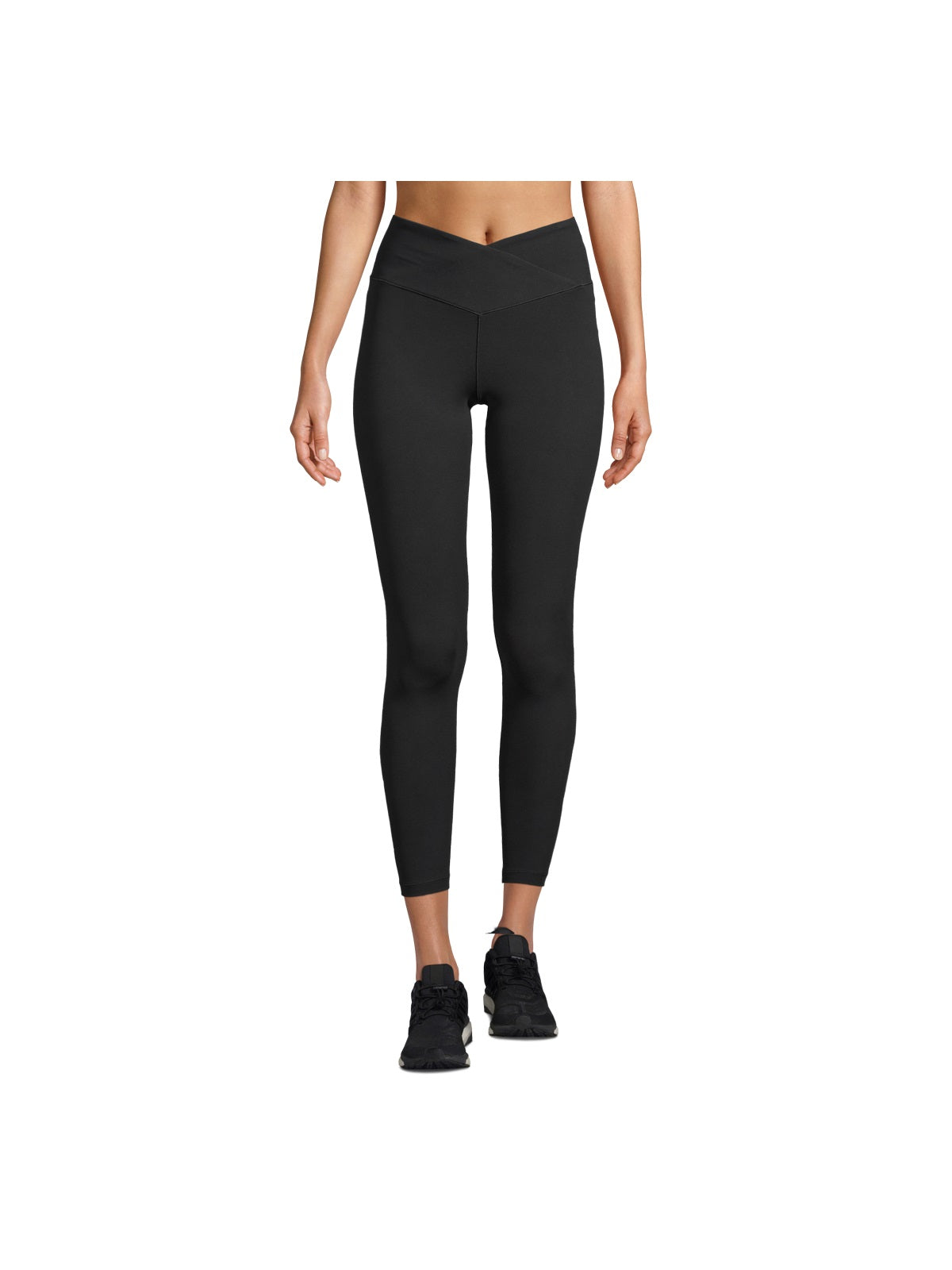 Legginsy treningowe damskie CASALL Overlap High Waist Tights kolor czarny