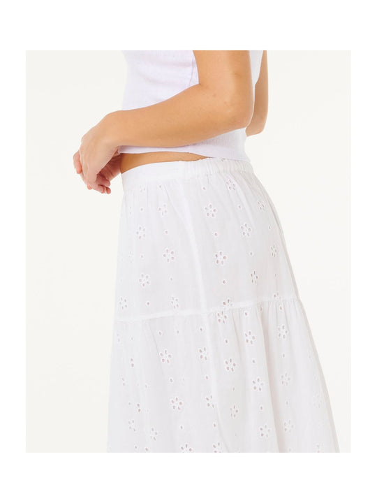 Spódnica damska RIP CURL Oasis Broderie Maxi Skirt biała
