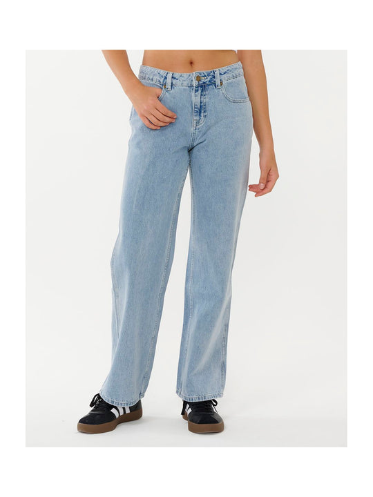 Spodnie RIP CURL AGGIE RELAXED JEANS niebieskiee
