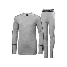 Bielizna dziecięca HELLY HANSEN Jr Lifa Merino Midweight Set kolor szary
