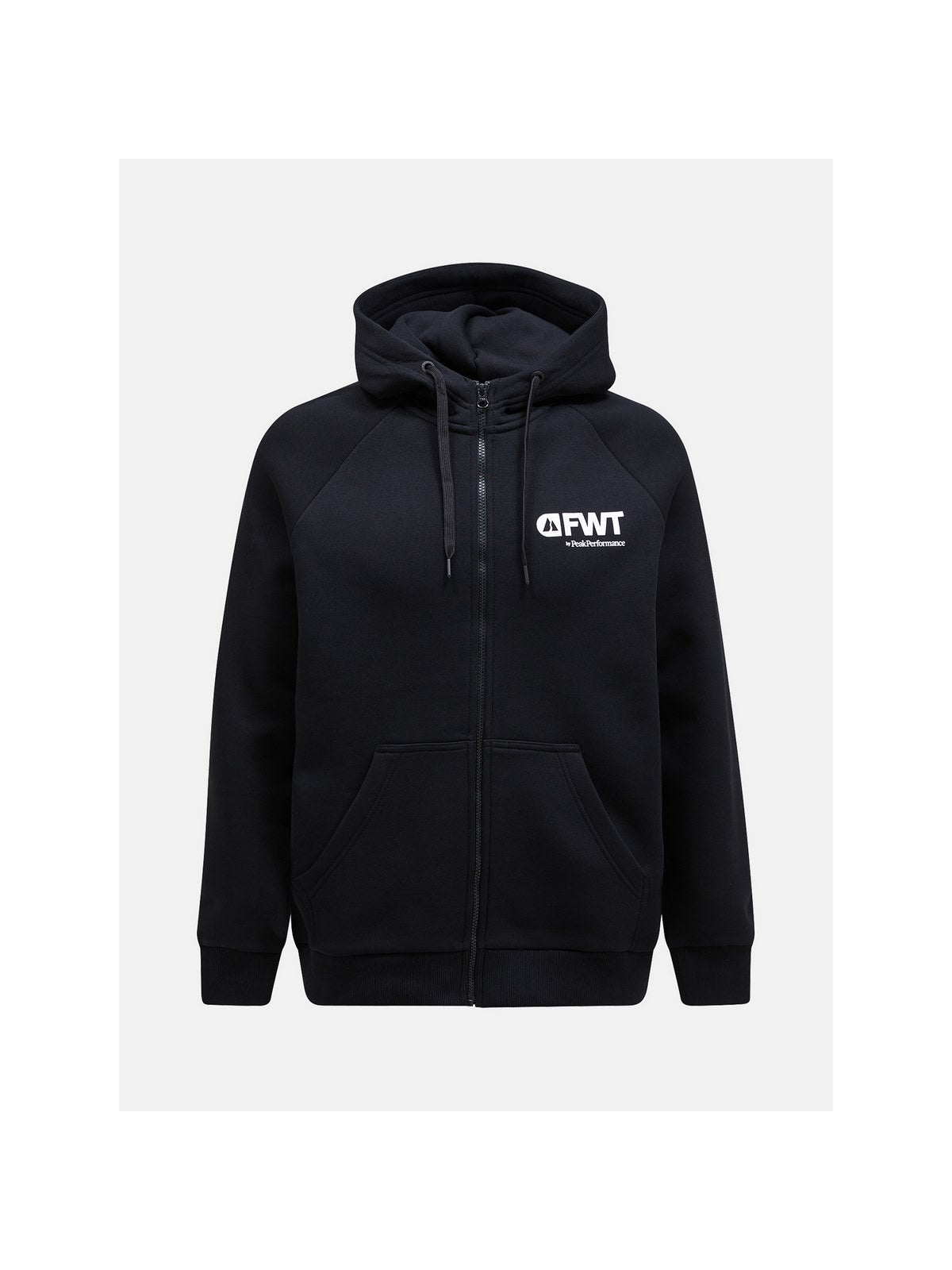 Bluza Peak Performance Fwt M Logo Zip Hood czarny - Adventure Sports