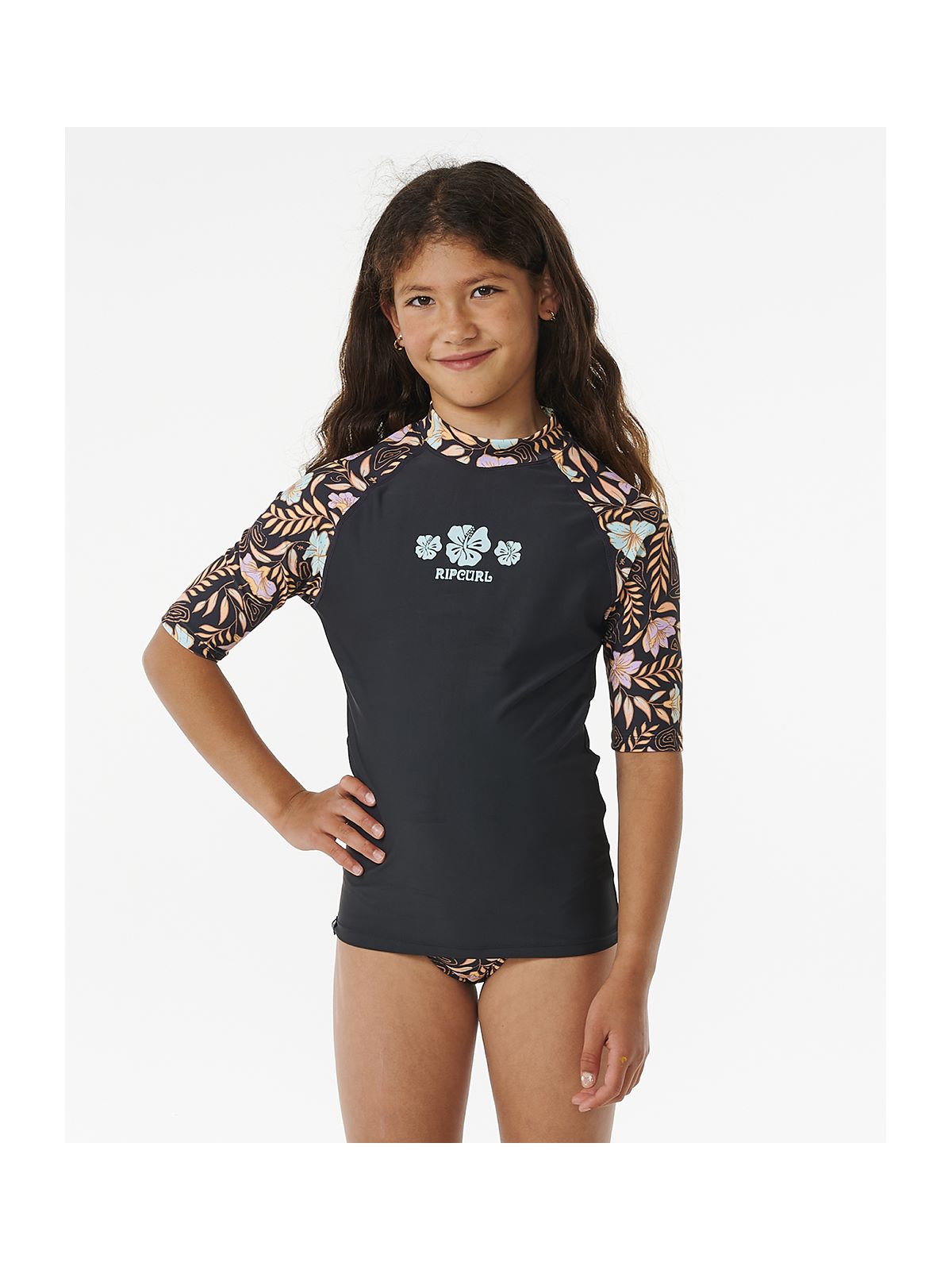 Lycra RIP CURL Tropics 3 Piece Set Girl czarny - Adventure Sports