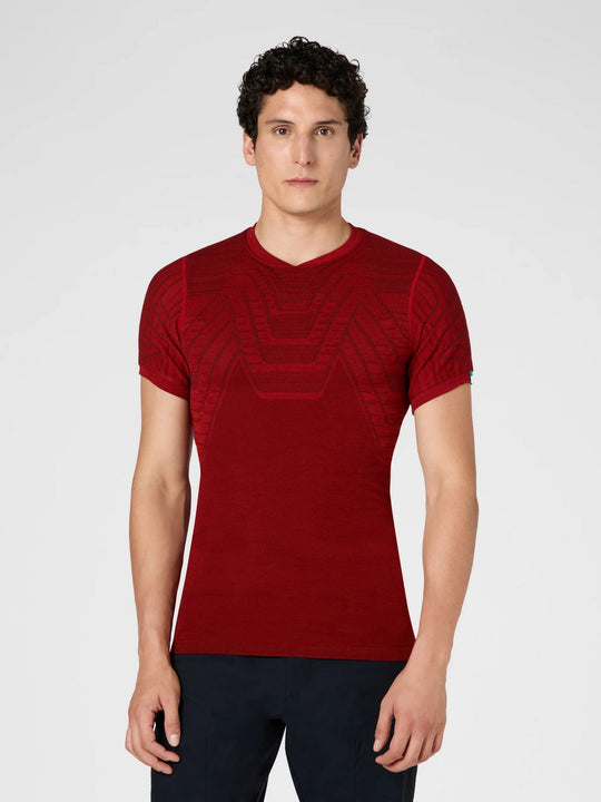 Koszulka męska UYN Terracross Self Layer Support Fit - czerwony
