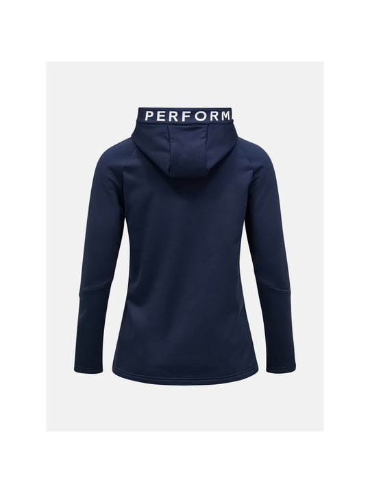 Bluza Peak Performance W Rider Zip Hood granatowy - Adventure Sports
